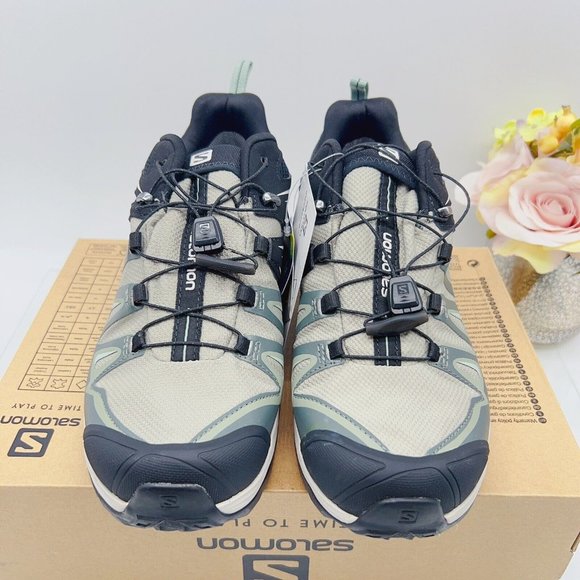 Salomon X Ultra 3 GTX W Trail Hiking Sneakers Shadow Lunar Rock Aqua Gray US 8 - Picture 3 of 9